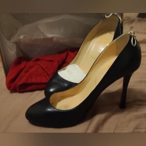 Christian Louboutin Black Heels with Red Soles
